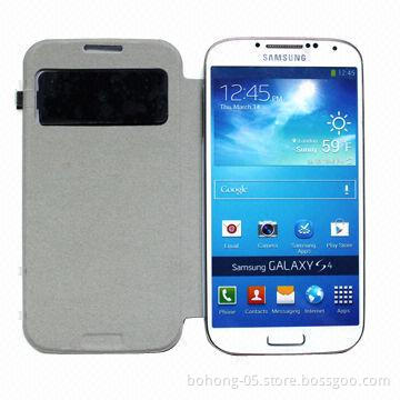 Flip Mobile Phone Case, Suitable for Samsung I9500, Made of PU + PC